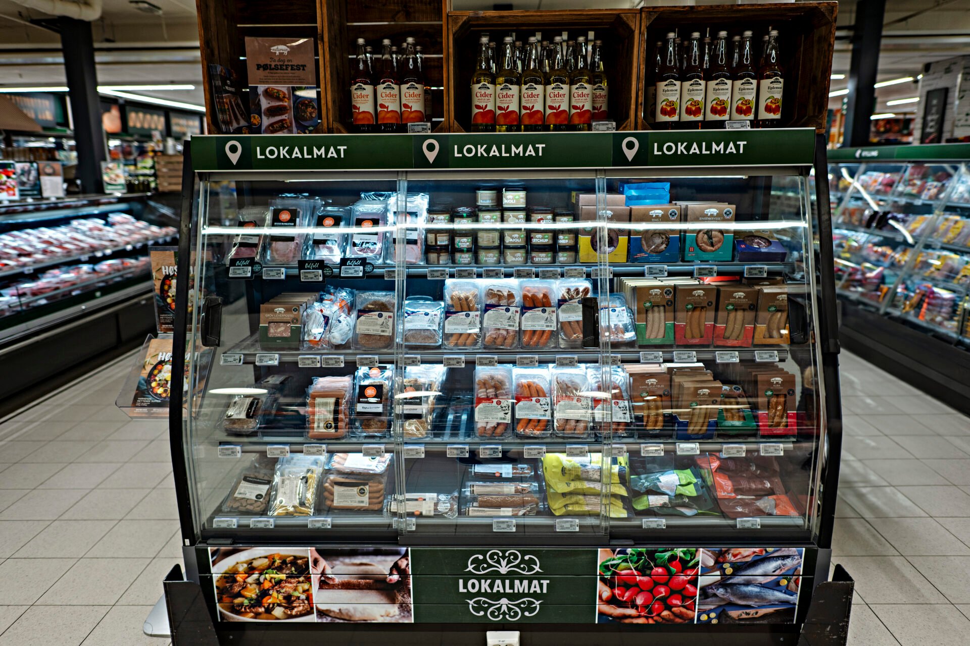 Lokalmat på supermarked