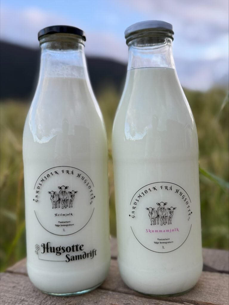 Gårdsmelk fra Hugsotte meieri